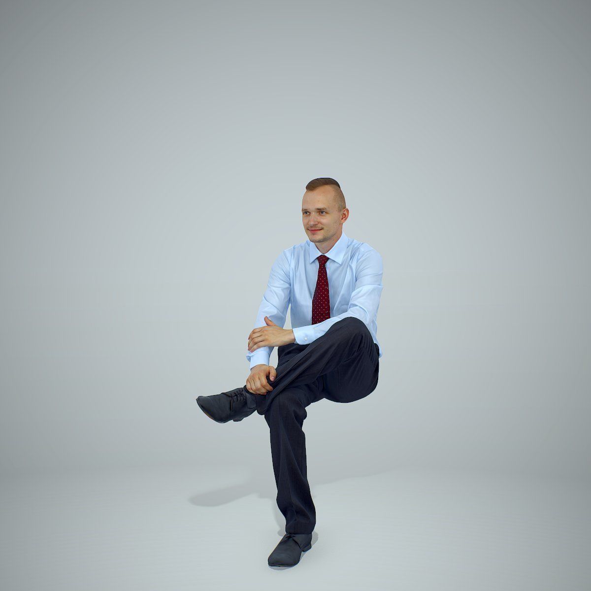 Ready-Posed 3D Casual Business Humans MeMsS021HD2 3D model_11