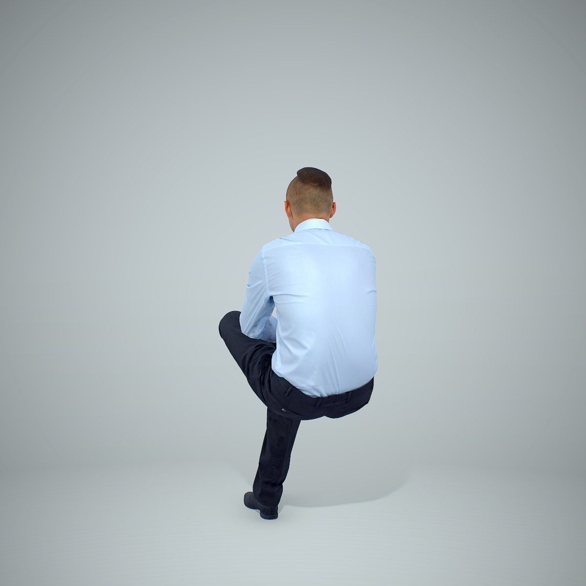 Ready-Posed 3D Casual Business Humans MeMsS021HD2 3D model_28