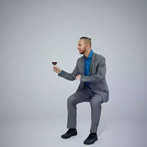 Ready-Posed 3D Humans at Restaurant MeMsS018HD2