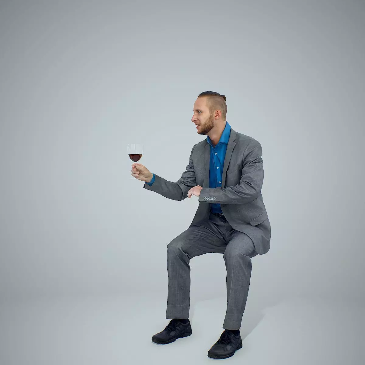 Ready-Posed 3D Humans at Restaurant MeMsS018HD2 3D model_0