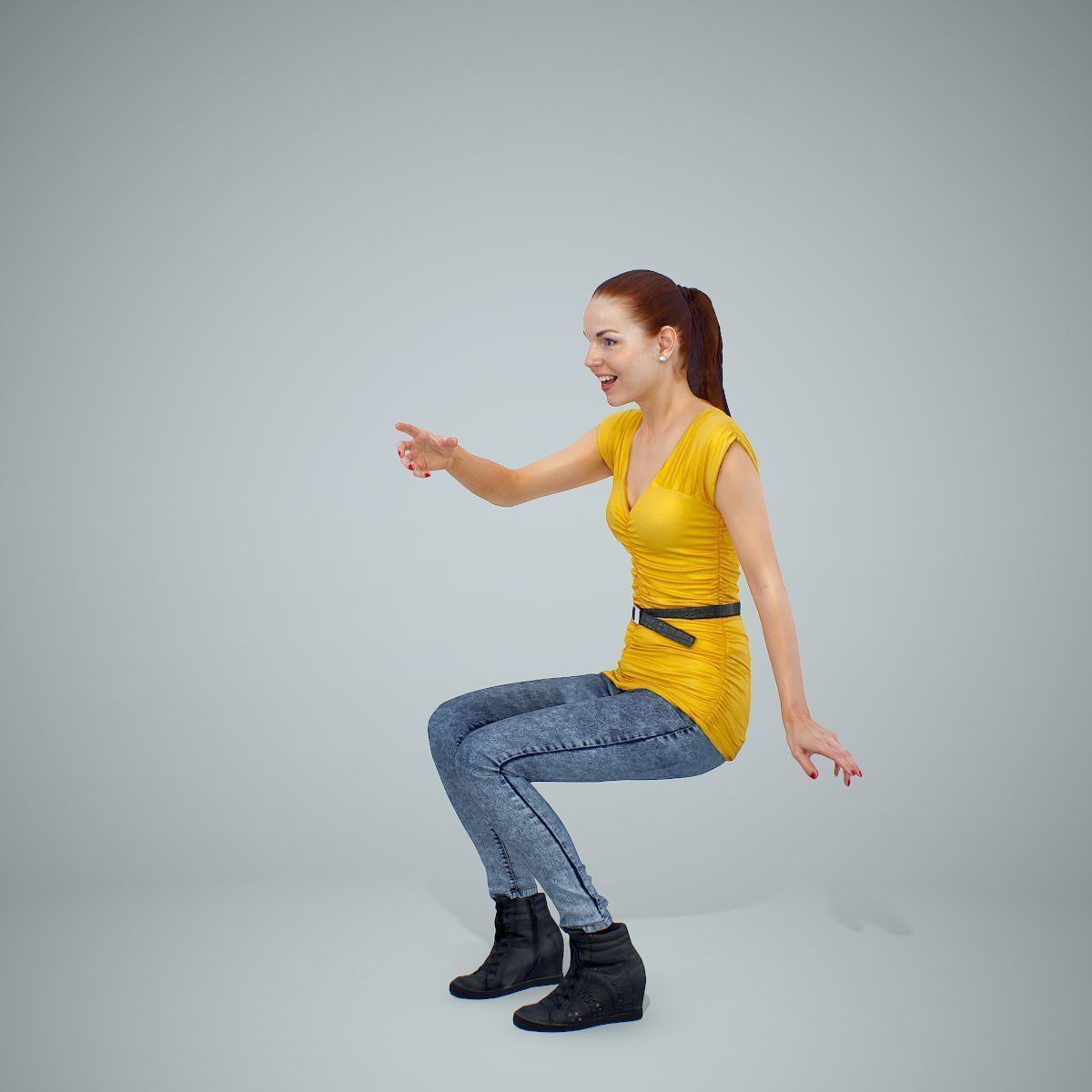 Ready-Posed 3D Humans at Restaurant MeMsS018HD2 3D model_11