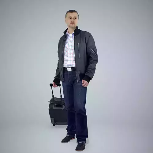 Ready-Posed 3D Traveling Humans MeMsS016HD2 3D model