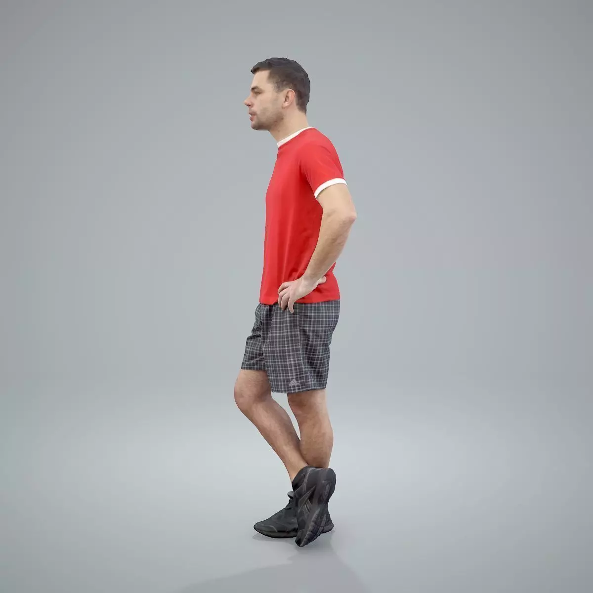 Ready-Posed 3D Sports Humans MeMsS013HD2 3D model_9