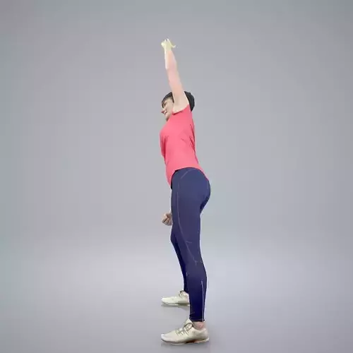 Ready-Posed 3D Sports Humans MeMsS013HD2