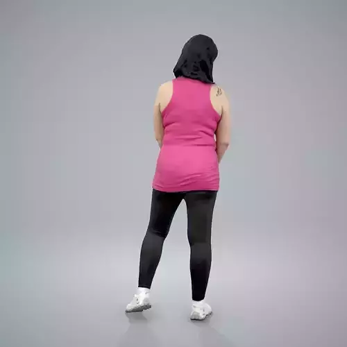 Ready-Posed 3D Sports Humans MeMsS013HD2