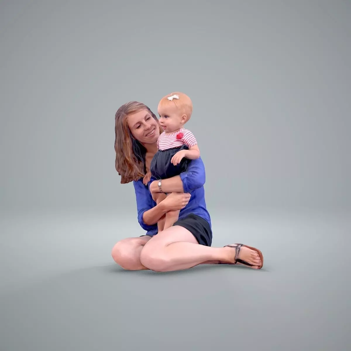 Ready-Posed 3D Family Humans MeMsS011HD2 3D model_0