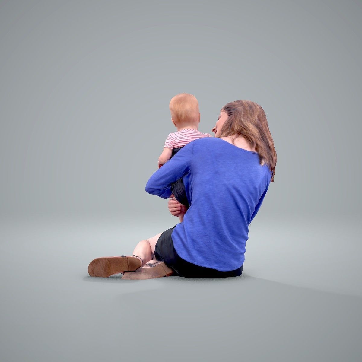 Ready-Posed 3D Family Humans MeMsS011HD2 3D model_10