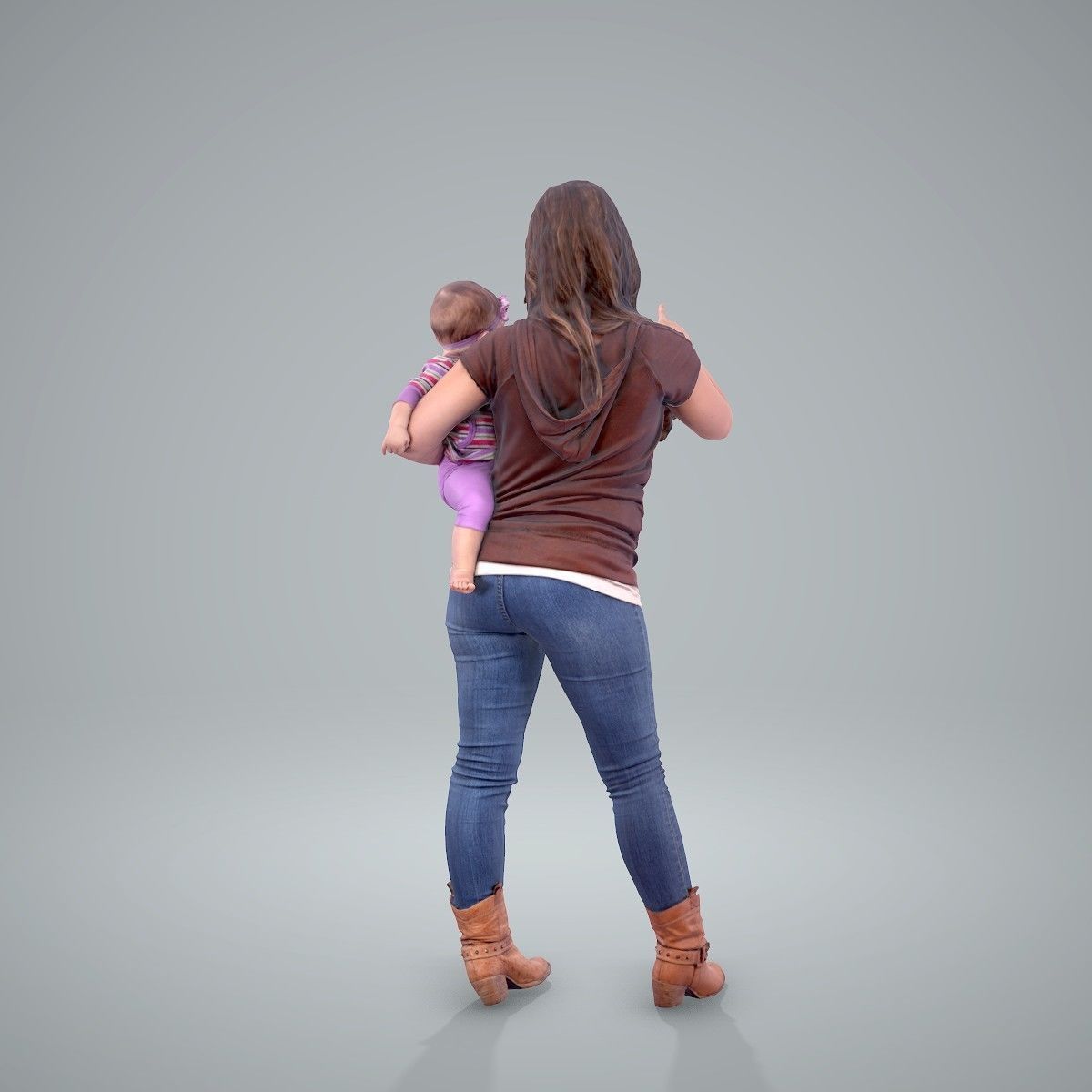 Ready-Posed 3D Family Humans MeMsS011HD2 3D model_14