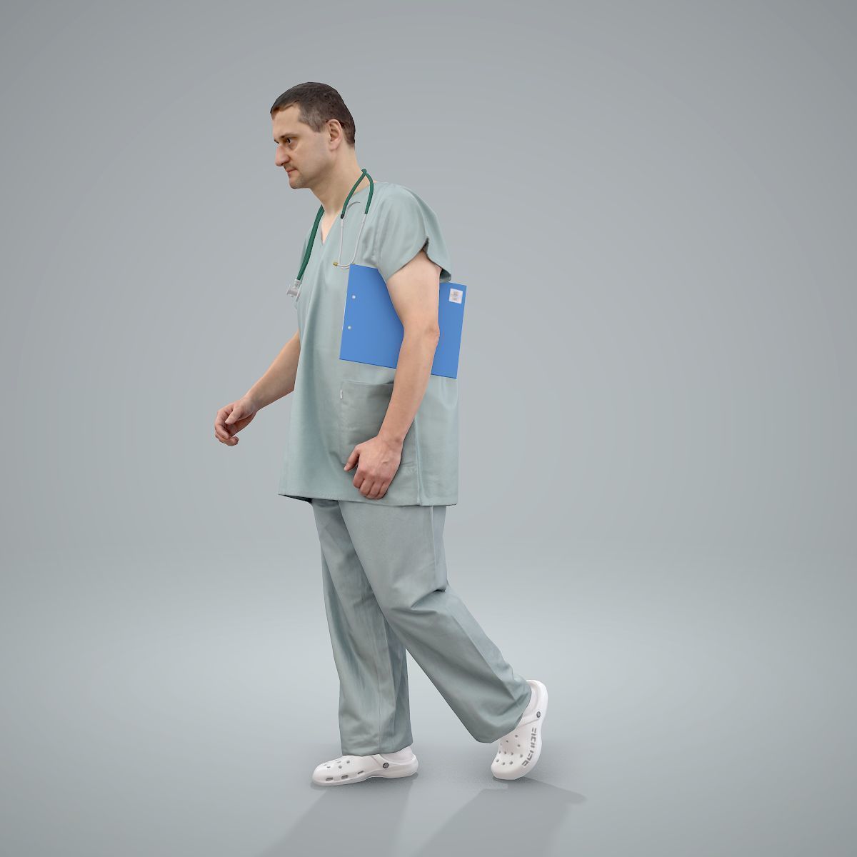 Ready-Posed 3D Uniformed Humans at Work MeMsS012HD2 3D model_6