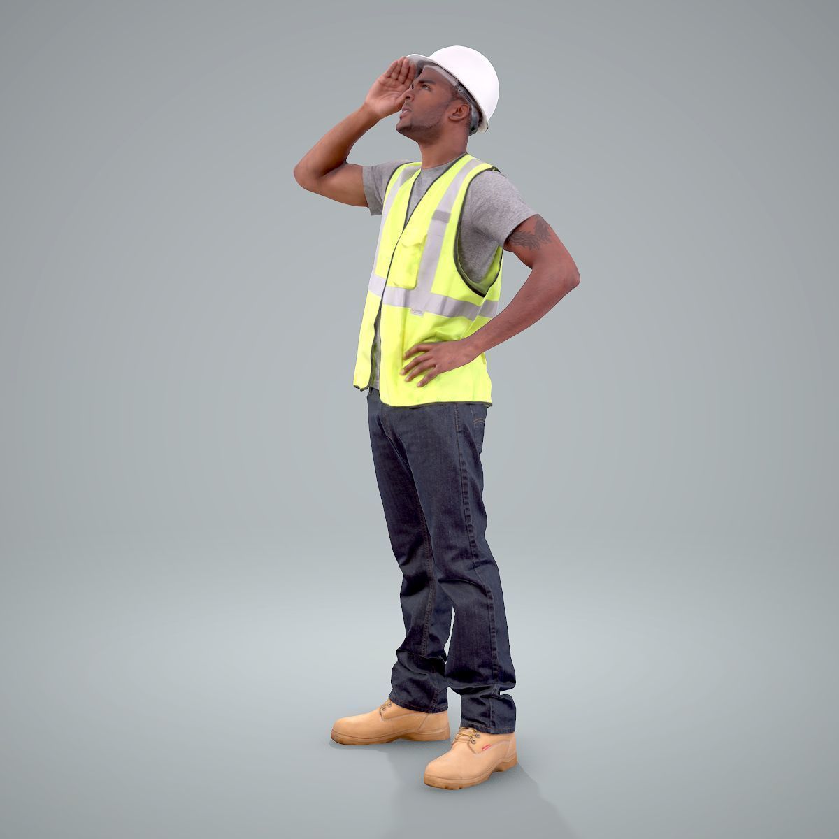 Ready-Posed 3D Uniformed Humans at Work MeMsS012HD2 3D model_2