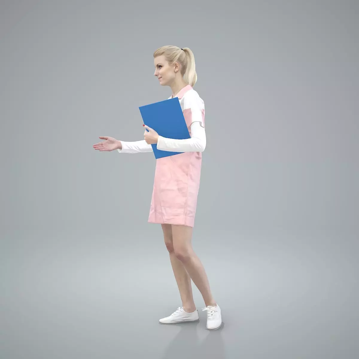 Ready-Posed 3D Uniformed Humans at Work MeMsS012HD2 3D model_0