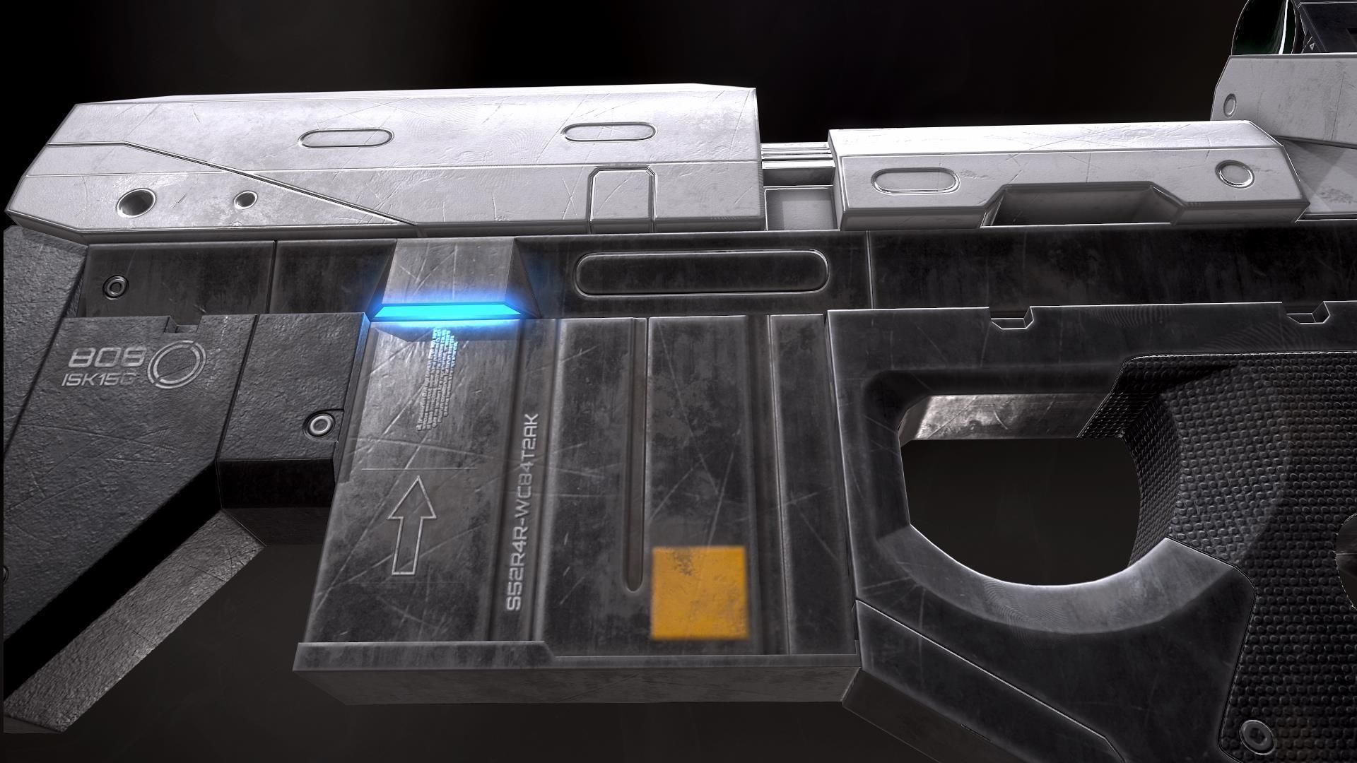 Riffle Precision 8O8 Low-poly 3D model_6