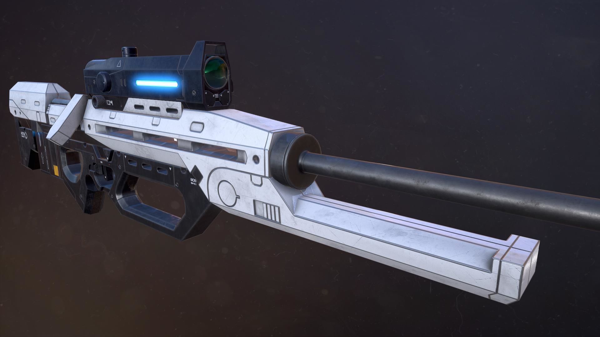 Riffle Precision 8O8 Low-poly 3D model_4