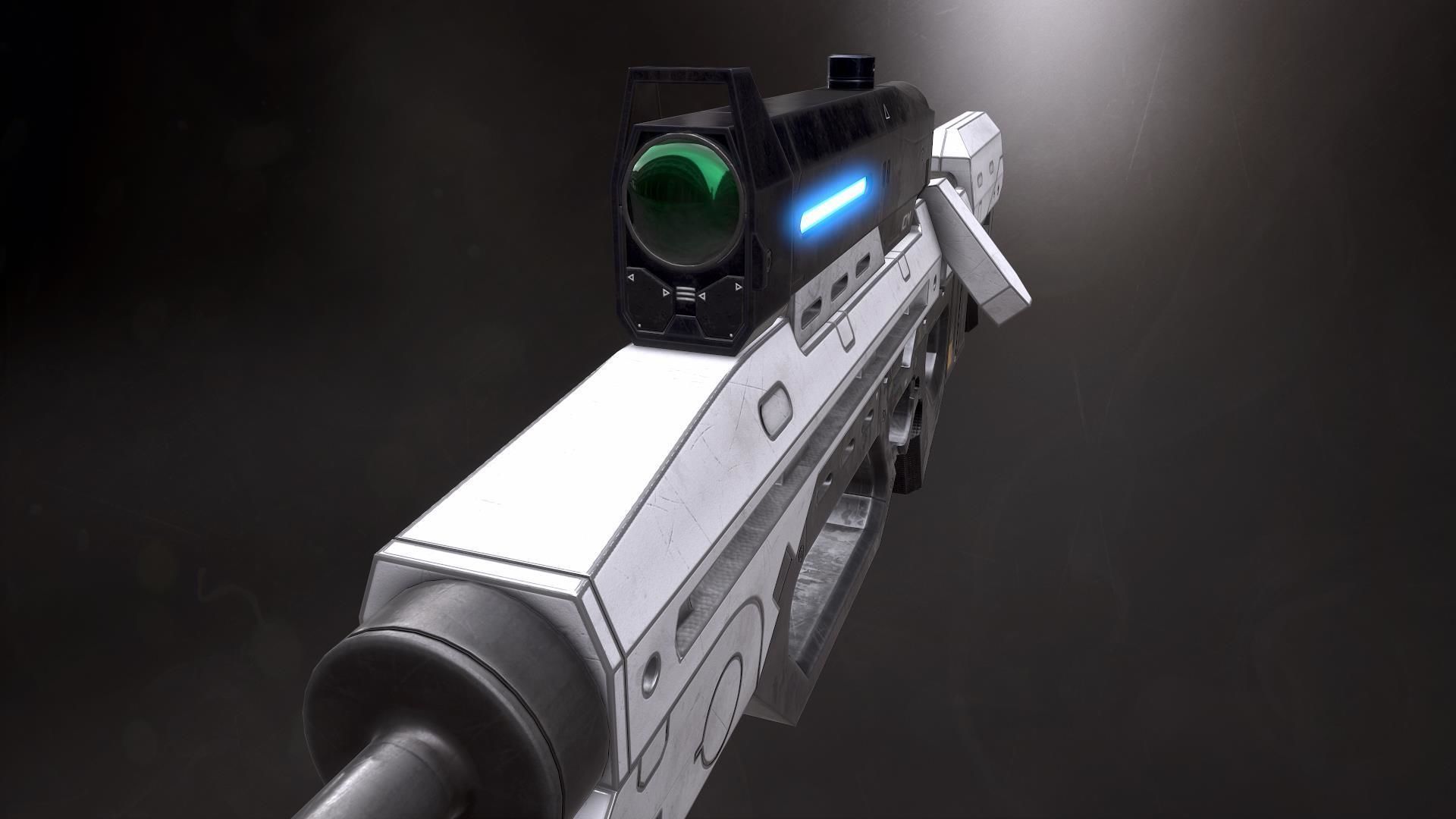 Riffle Precision 8O8 Low-poly 3D model_1