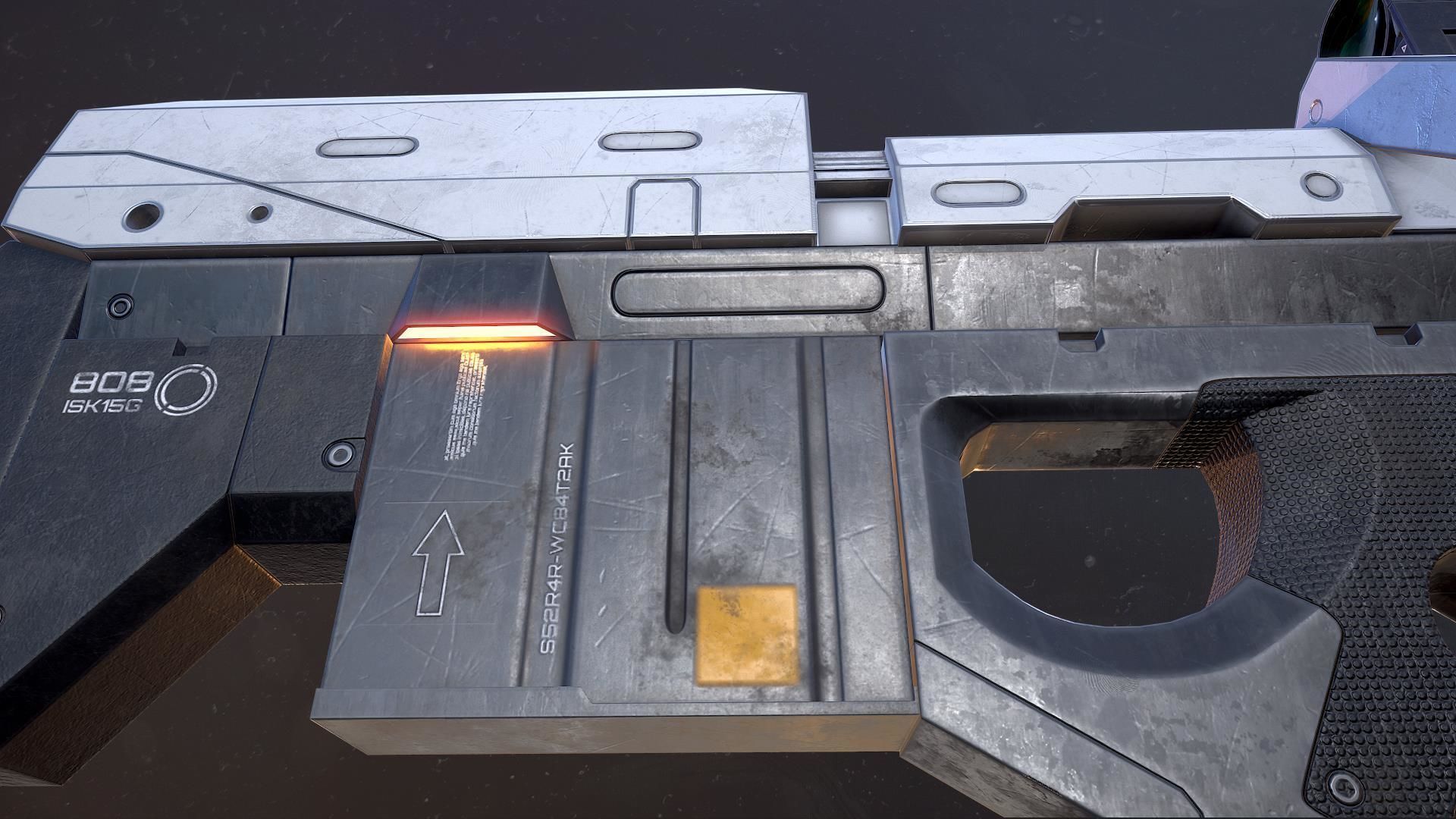 Riffle Precision 8O8 Low-poly 3D model_7