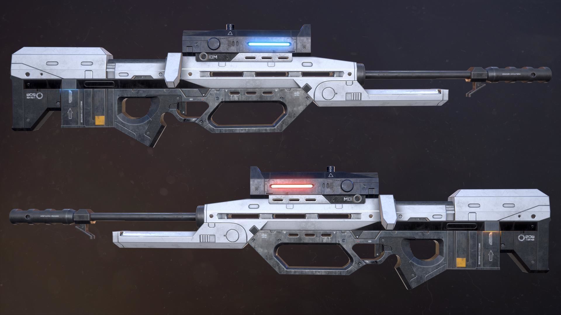 Riffle Precision 8O8 Low-poly 3D model_5