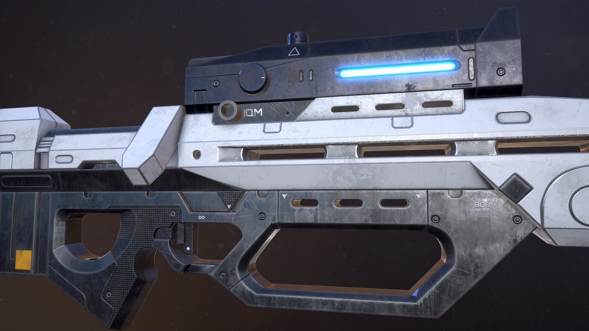 Riffle Precision 8O8 Low-poly 3D model_2