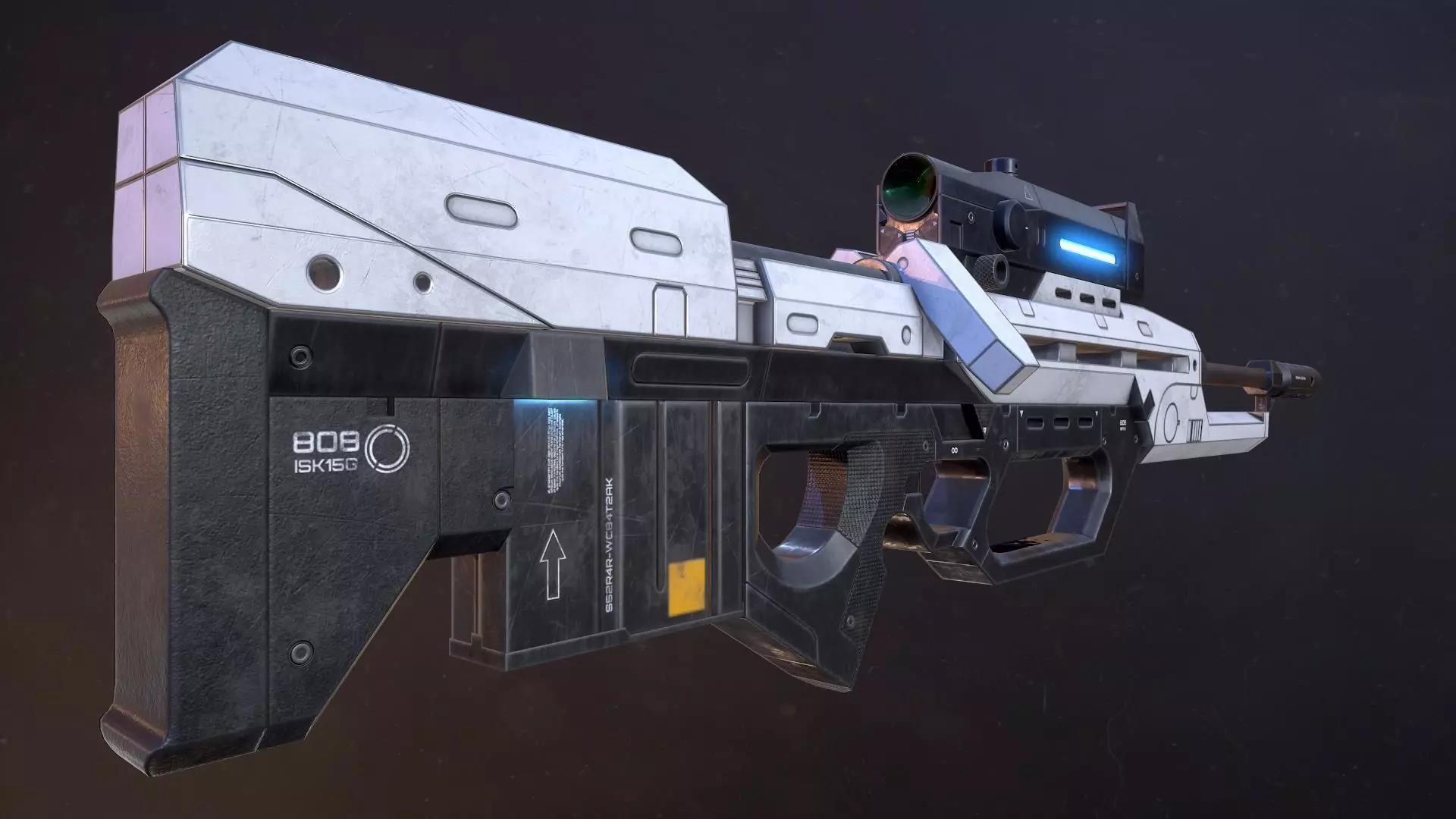 Riffle Precision 8O8 Low-poly 3D model_0