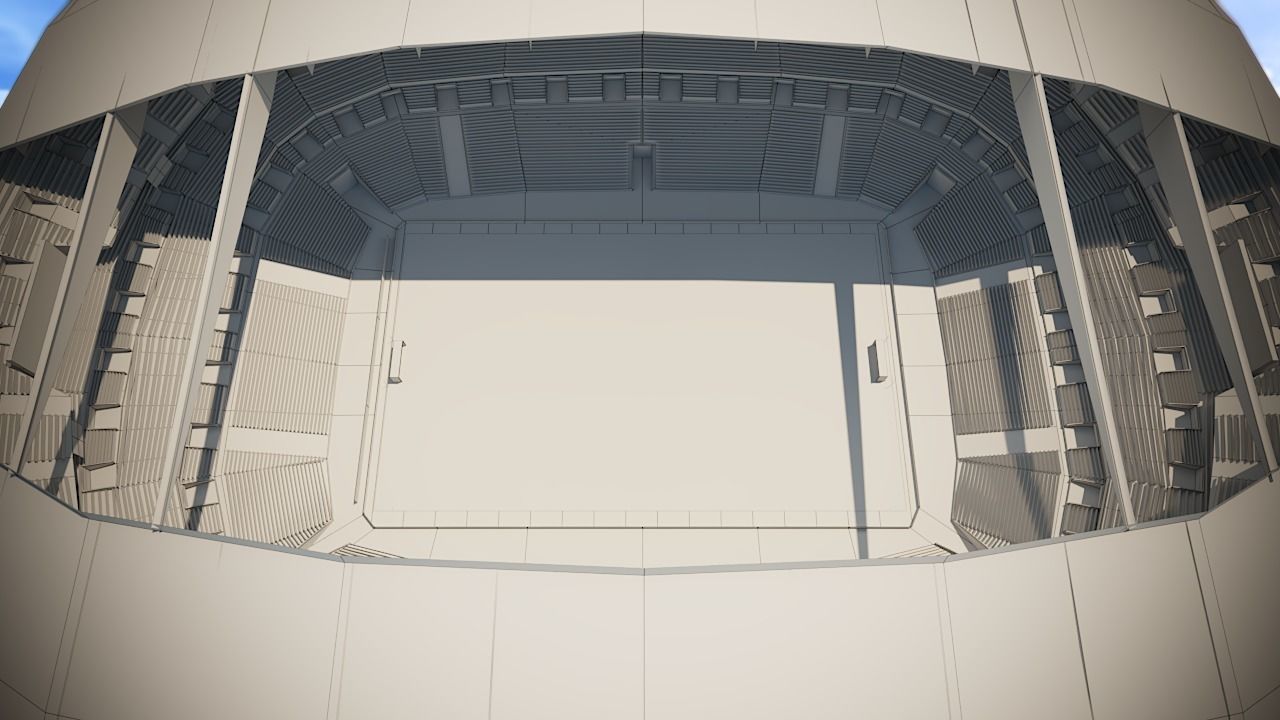 Football Soccer stadium game ready 3d model Low-poly 3D model_15