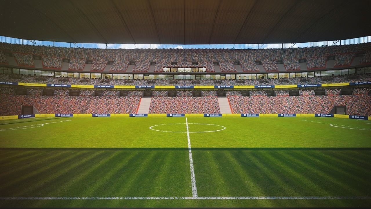 Football Soccer stadium game ready 3d model Low-poly 3D model_2