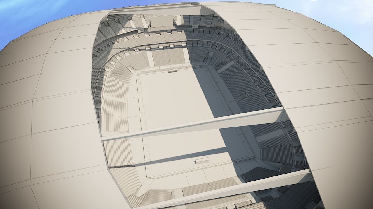 Football Soccer stadium game ready 3d model Low-poly 3D model_9