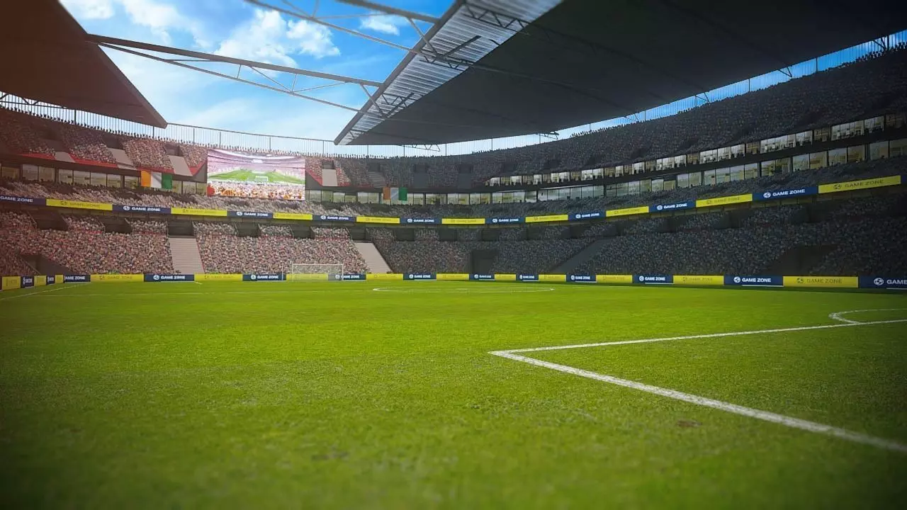Football Soccer stadium game ready 3d model Low-poly 3D model_0