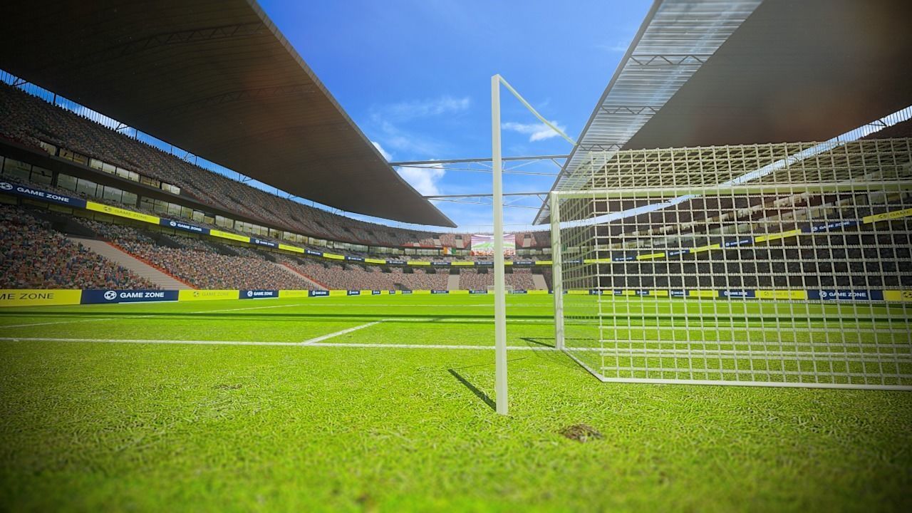 Football Soccer stadium game ready 3d model Low-poly 3D model_10