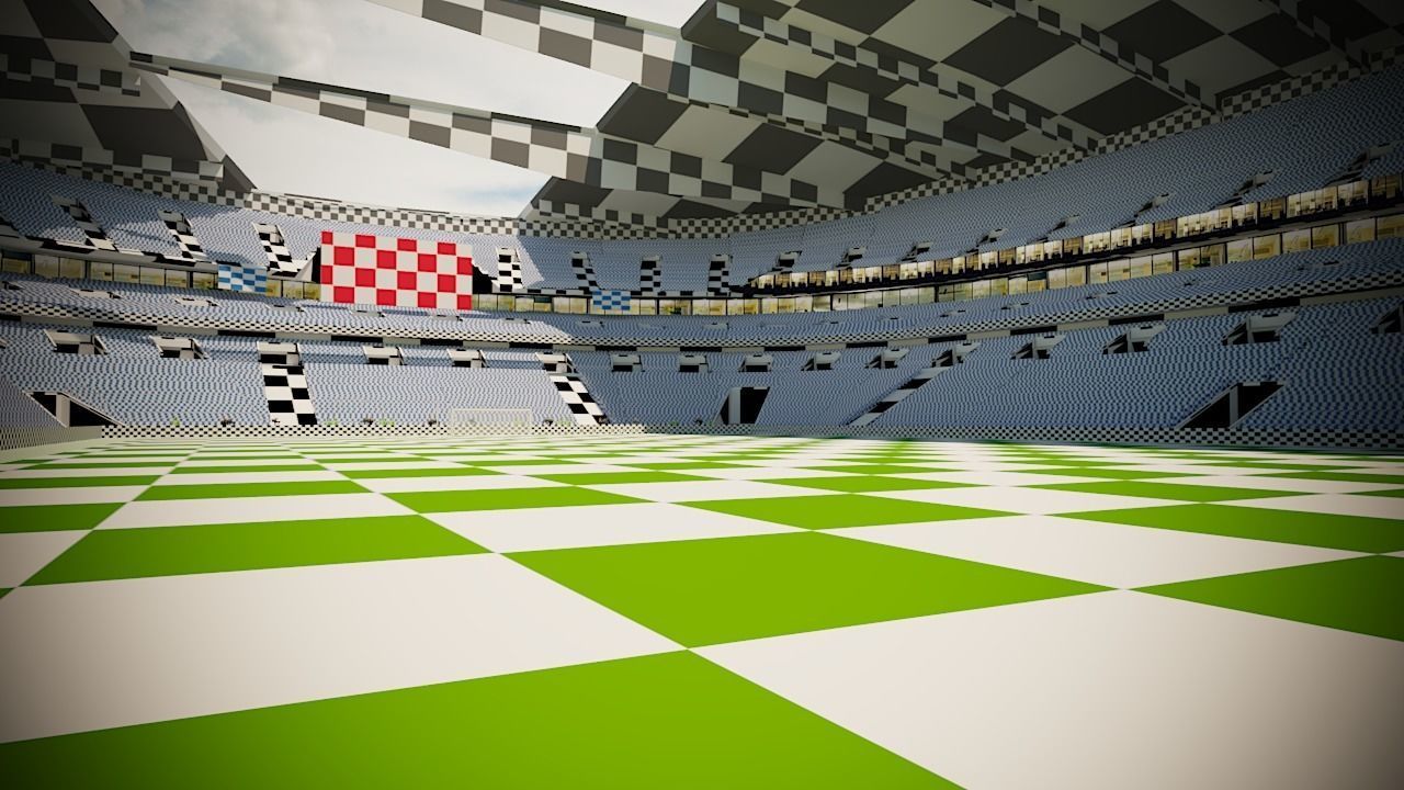 Football Soccer stadium game ready 3d model Low-poly 3D model_17