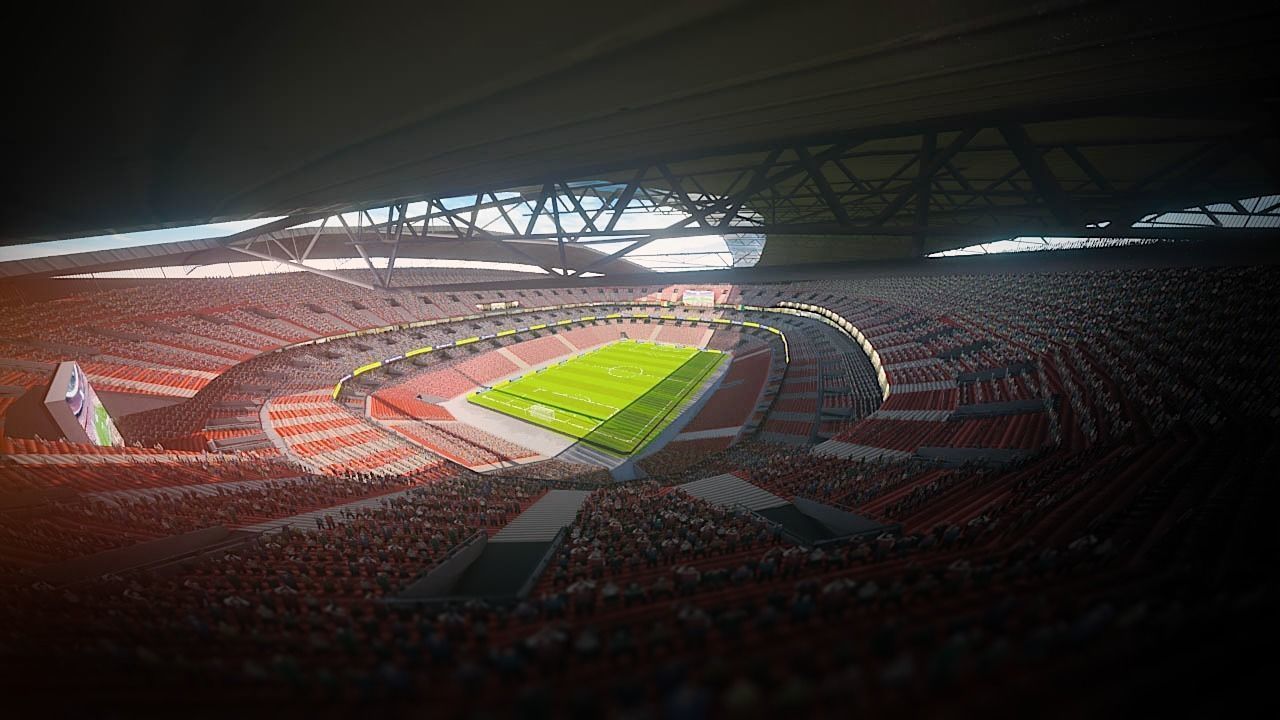 Football Soccer stadium game ready 3d model Low-poly 3D model_4