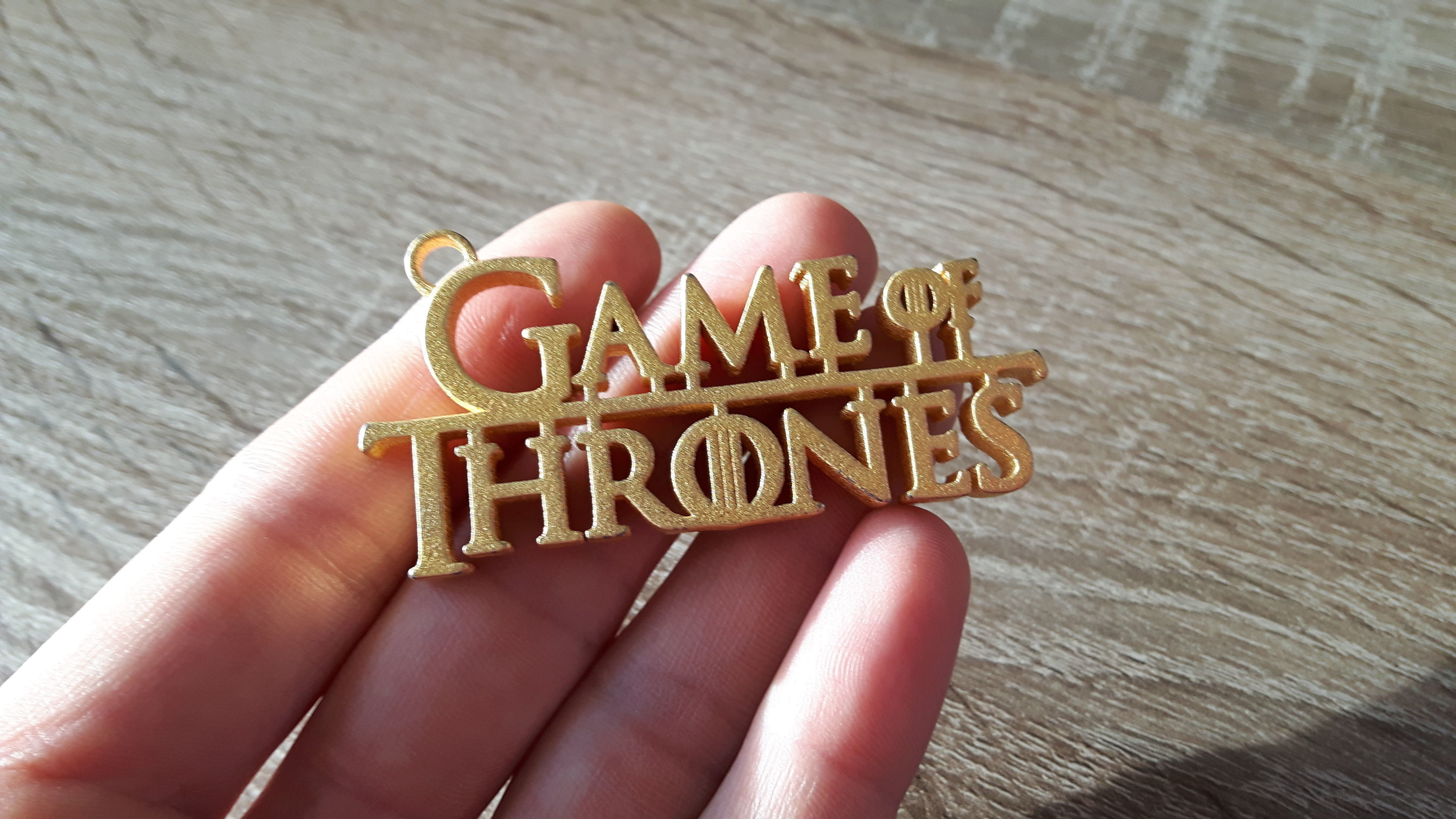 Game of Thrones keychain 3D print model_2