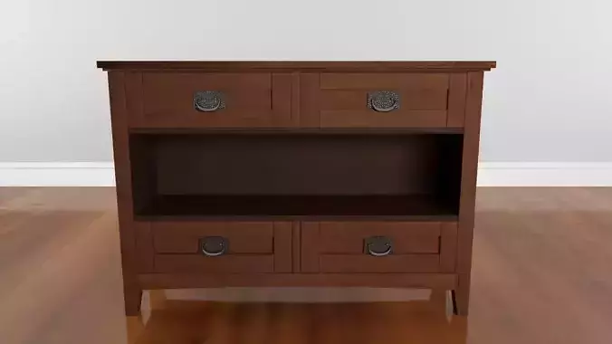 Artisan Medium Oak Storage Console Table