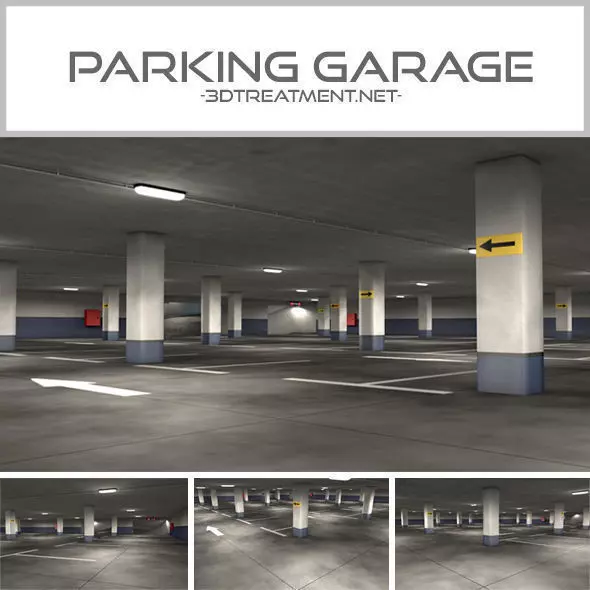 Parking Garage 3D model_0