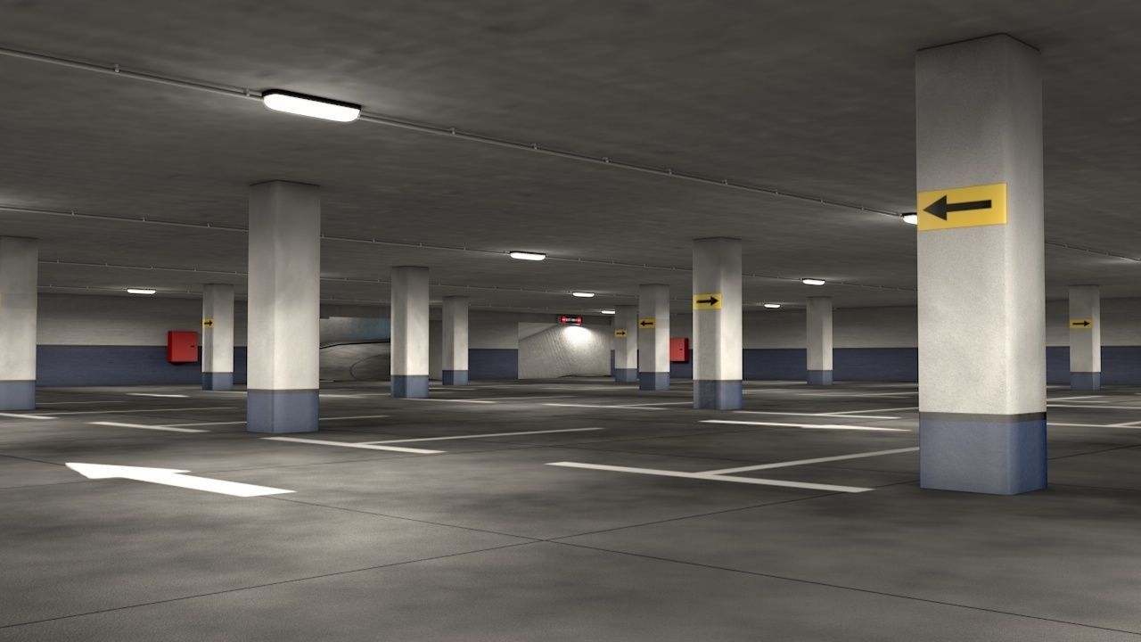 Parking Garage 3D model_1