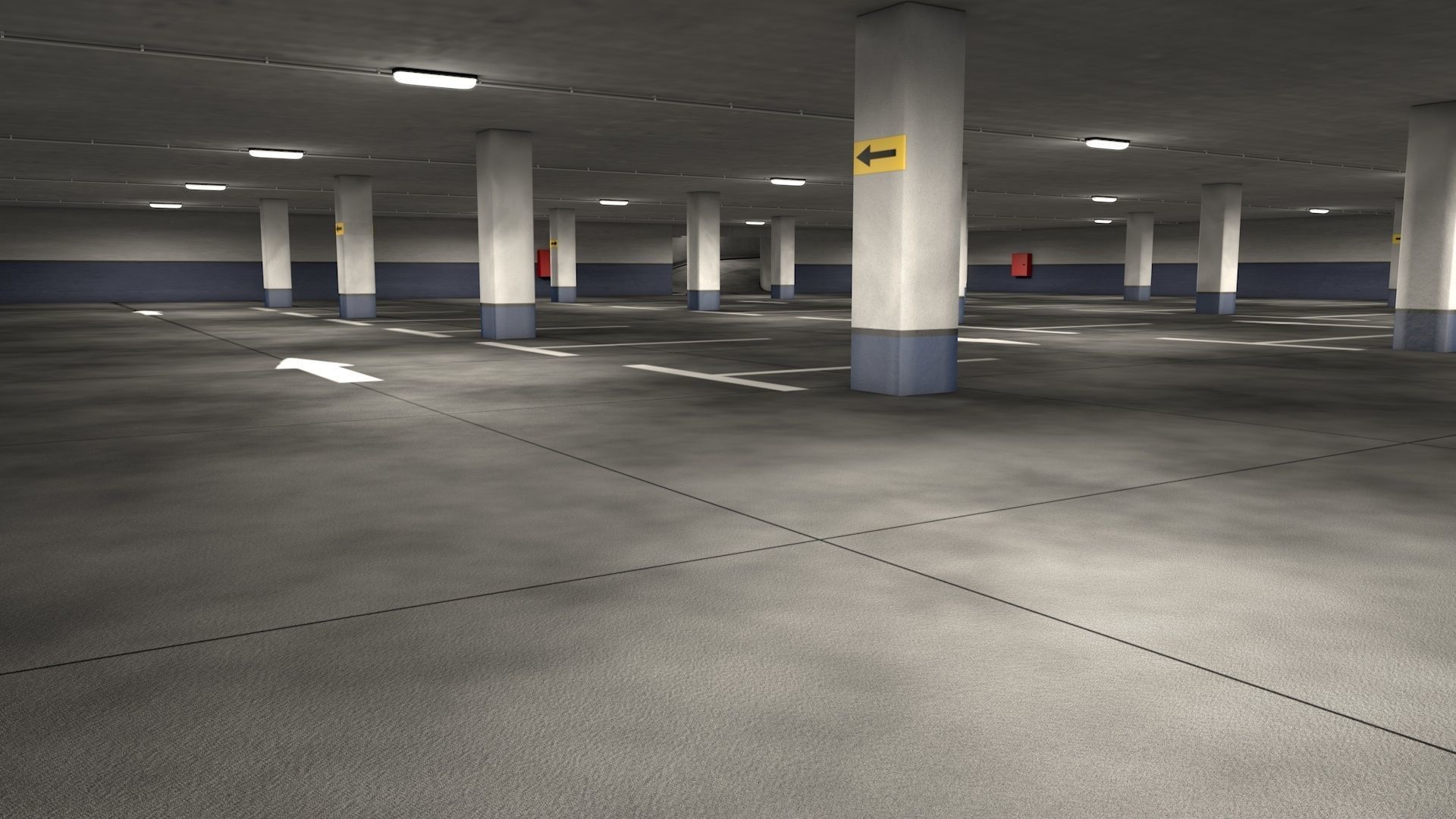 Parking Garage 3D model_5