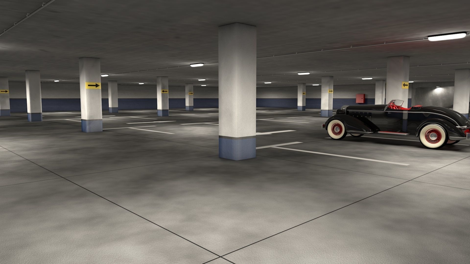 Parking Garage 3D model_2