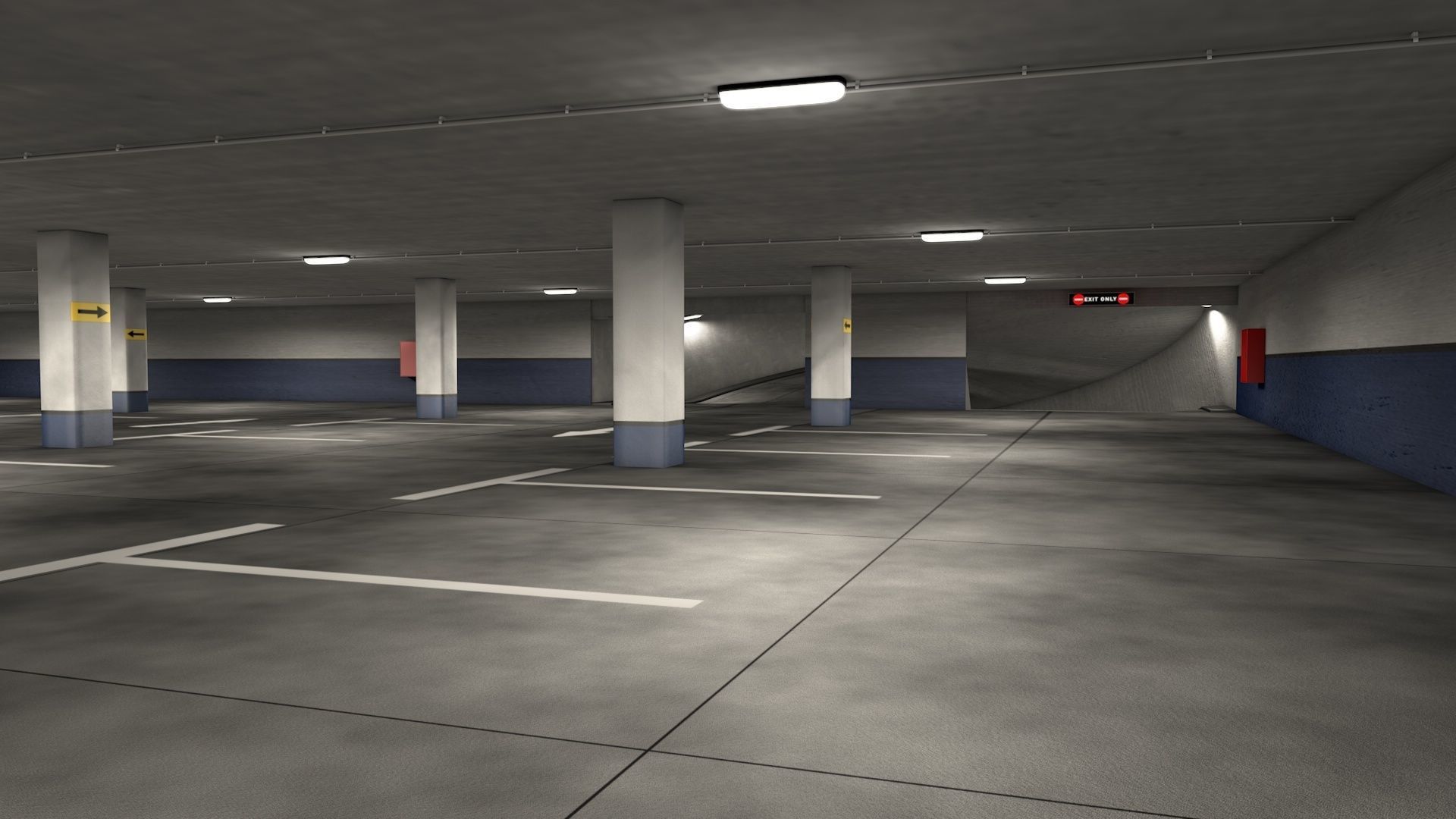 Parking Garage 3D model_6