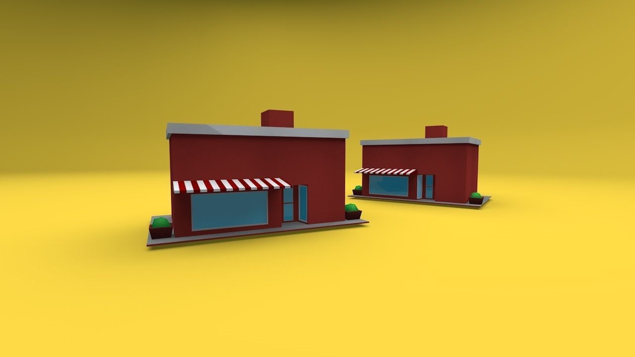 Low Poly City Pack Low-poly 3D model_10