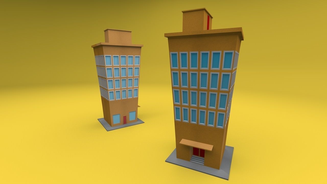 Low Poly City Pack Low-poly 3D model_18