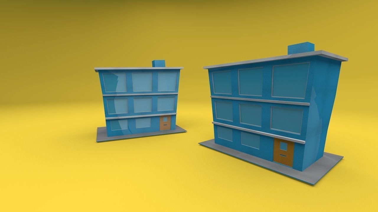 Low Poly City Pack Low-poly 3D model_16