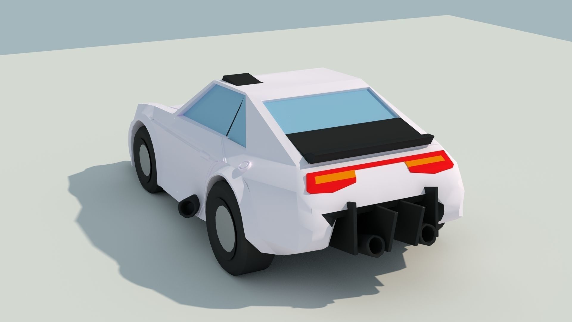 3D Low Poly Car good for game Low-poly 3D model_6