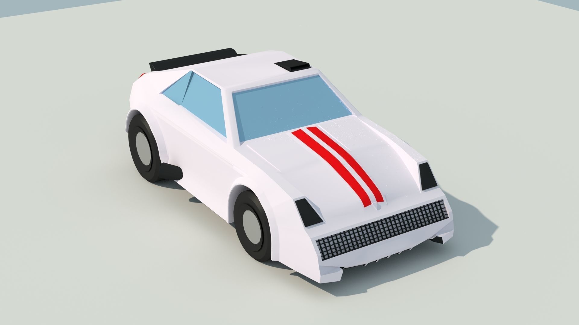 3D Low Poly Car good for game Low-poly 3D model_2