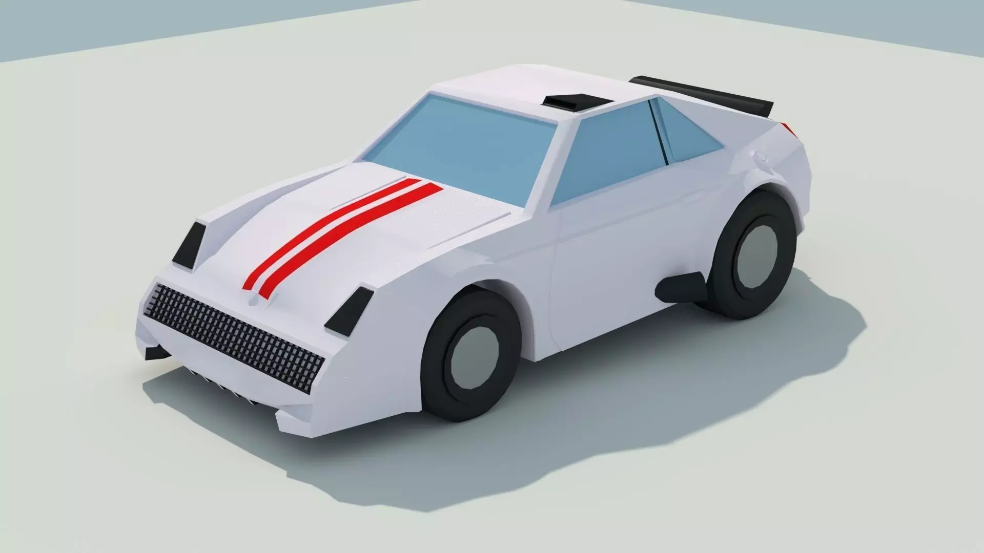 3D Low Poly Car good for game Low-poly 3D model_0