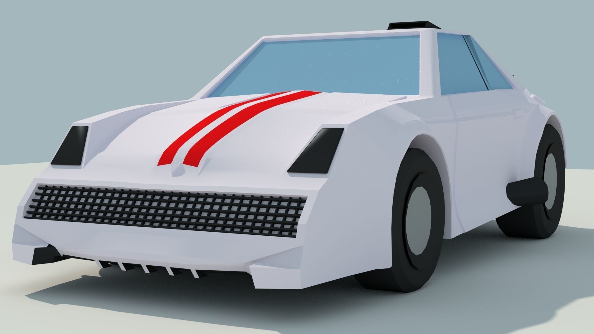 3D Low Poly Car good for game Low-poly 3D model_7