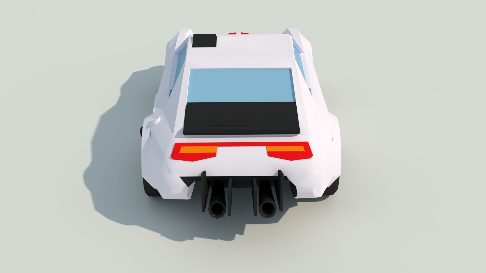 3D Low Poly Car good for game Low-poly 3D model_3