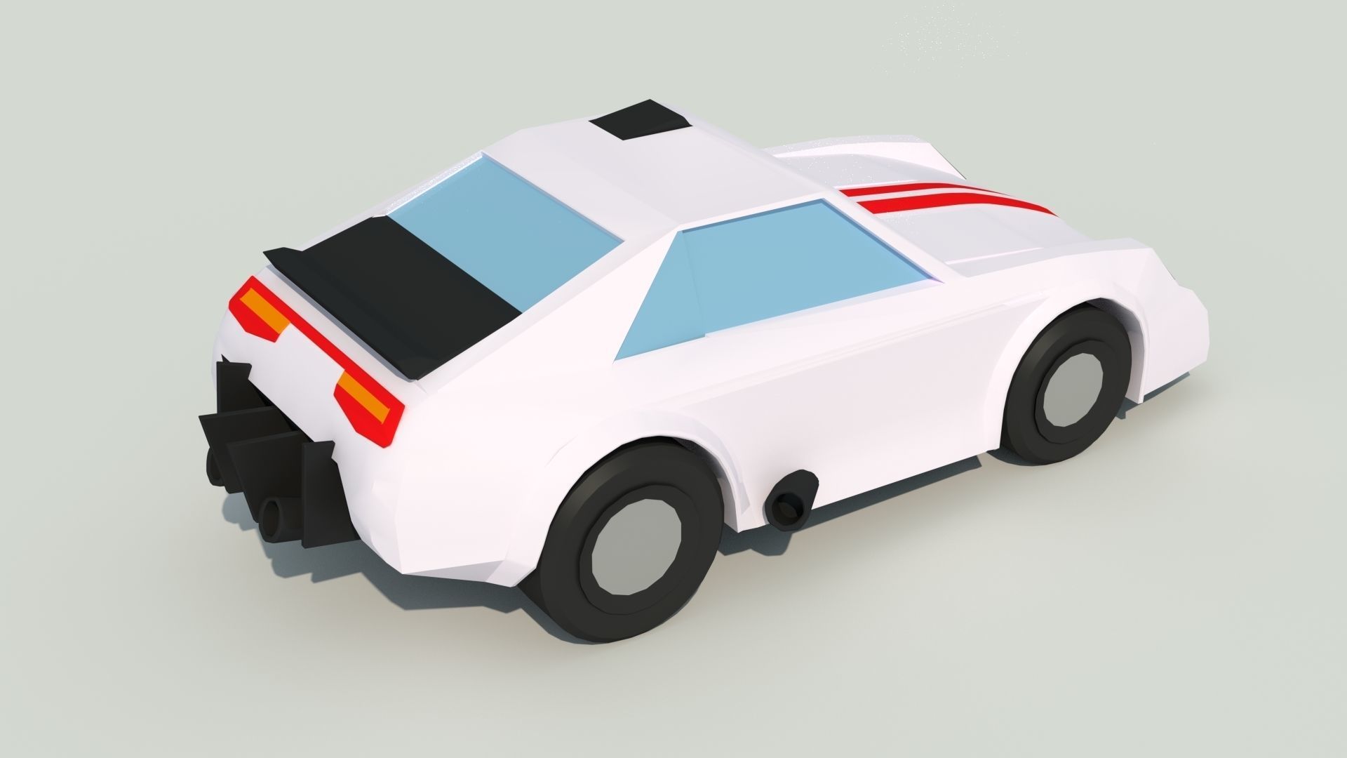 3D Low Poly Car good for game Low-poly 3D model_5