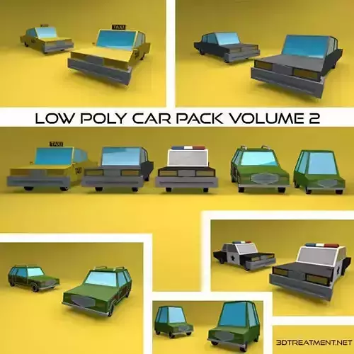 Low Poly Vehicle Pack Volume 2
