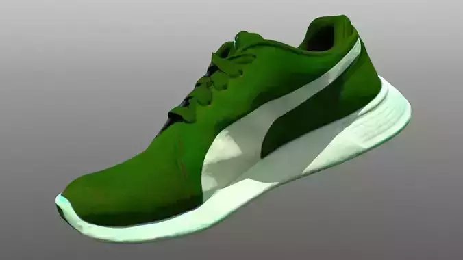Sneaker 3D model low poly running shoe
