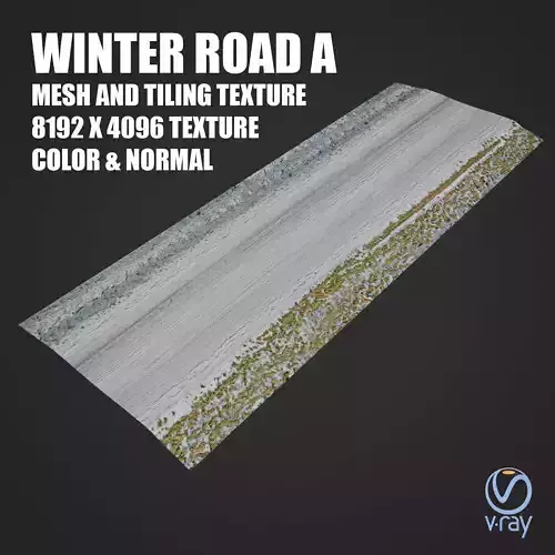 Winter road A Tile