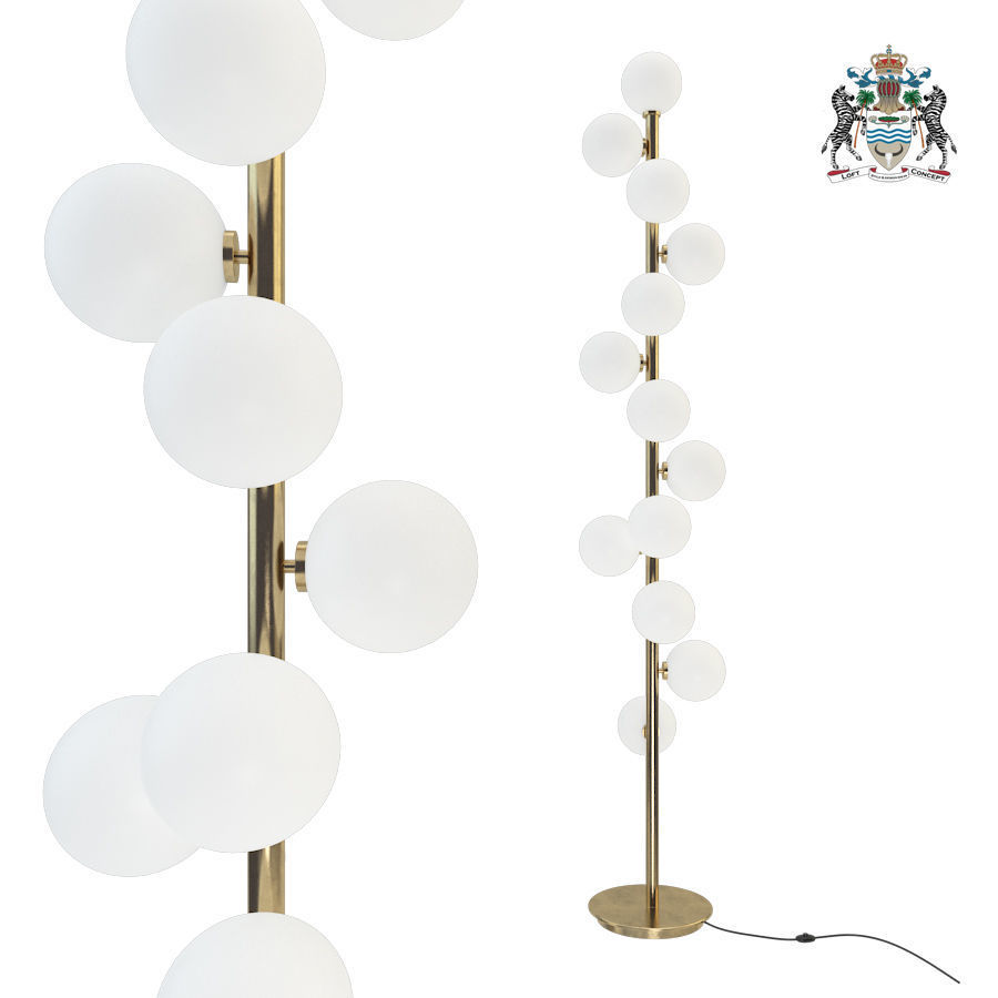 Torcher Bubble Stik Cold Floor Lamp 3d Model