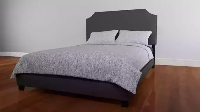 Stone Queen Upholstered Bed 